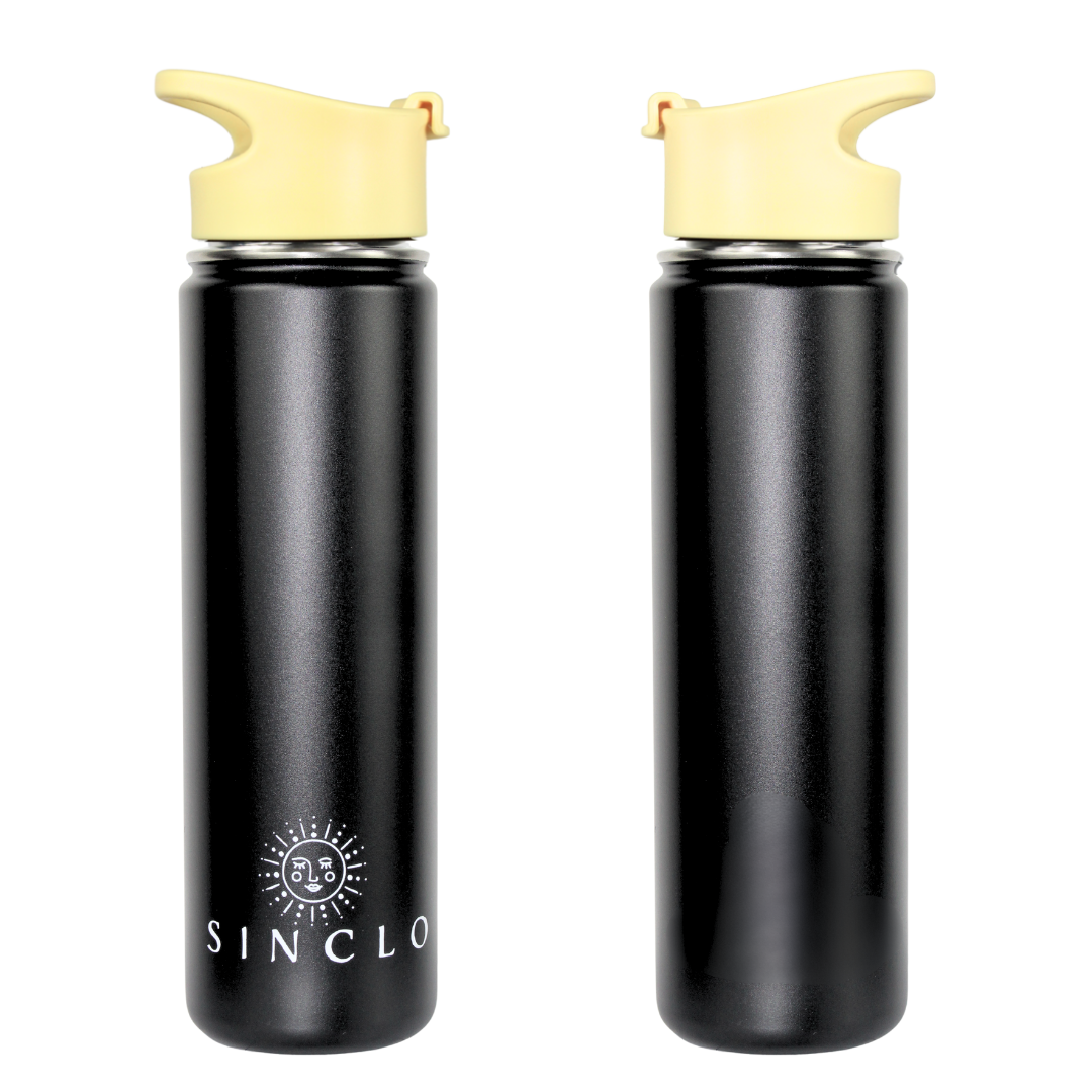 The Stevie 675ml Water Bottle (Black)
