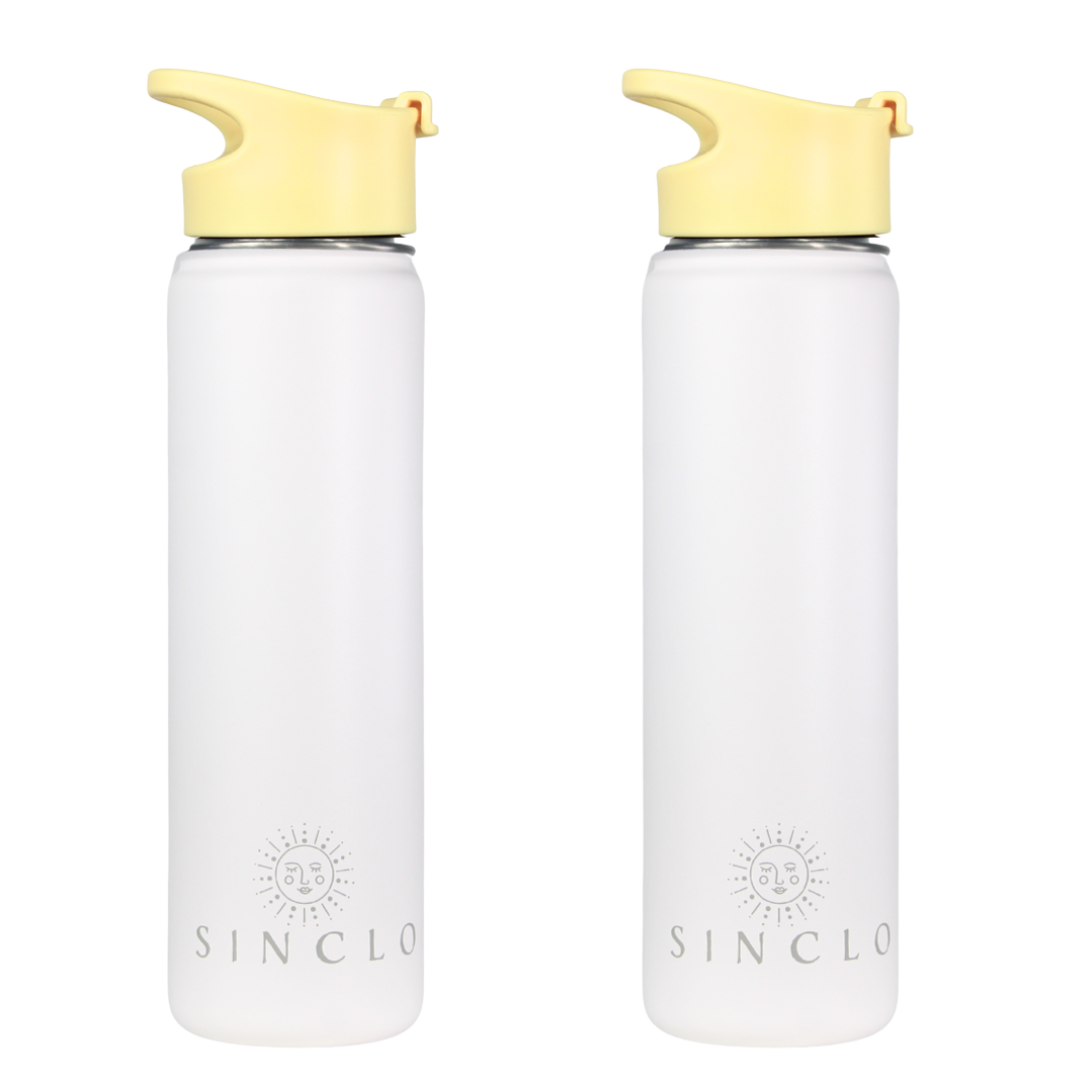 The Stevie 675ml Water Bottle (White)