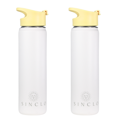 The Stevie 675ml Water Bottle (White)