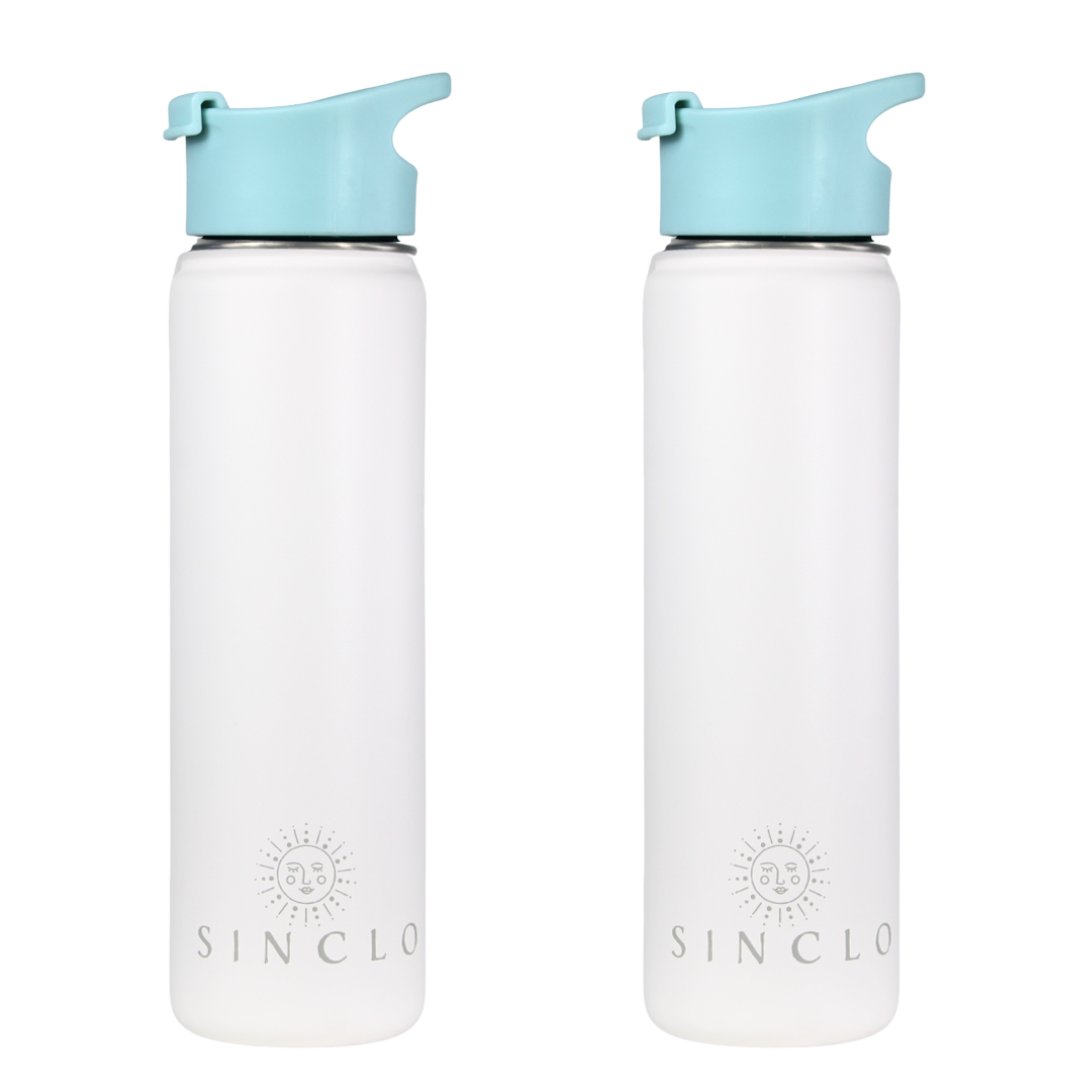 The Stevie 675ml Water Bottle (White)