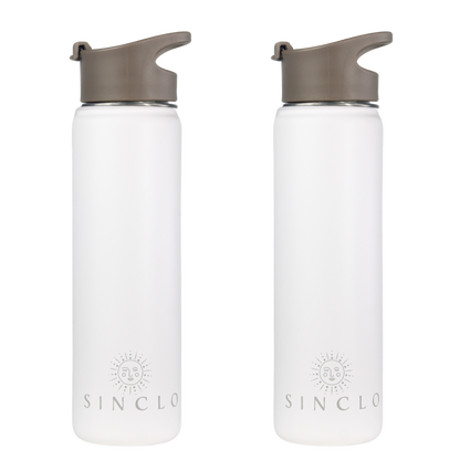 The Stevie 675ml Water Bottle (White)