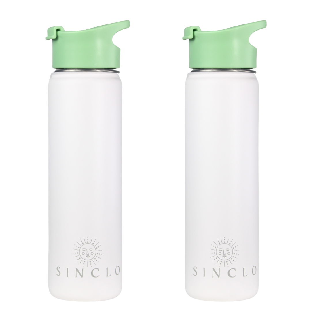 The Stevie 675ml Water Bottle (White)