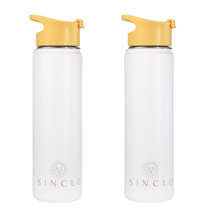 The Stevie 675ml Water Bottle (White)