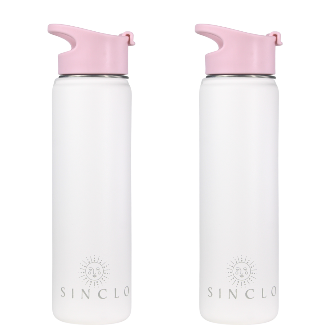 The Stevie 675ml Water Bottle (White)