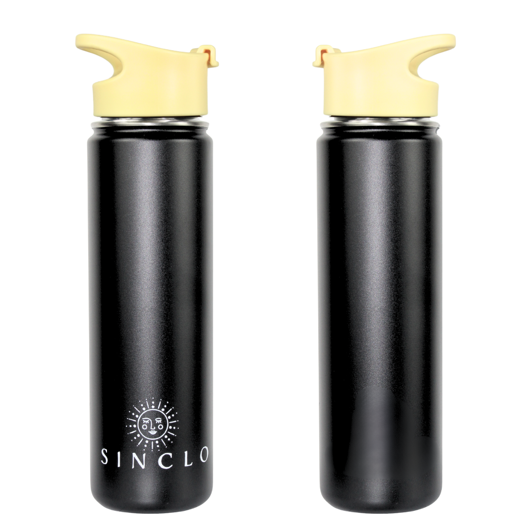 The Stevie 675ml Water Bottle (Black)