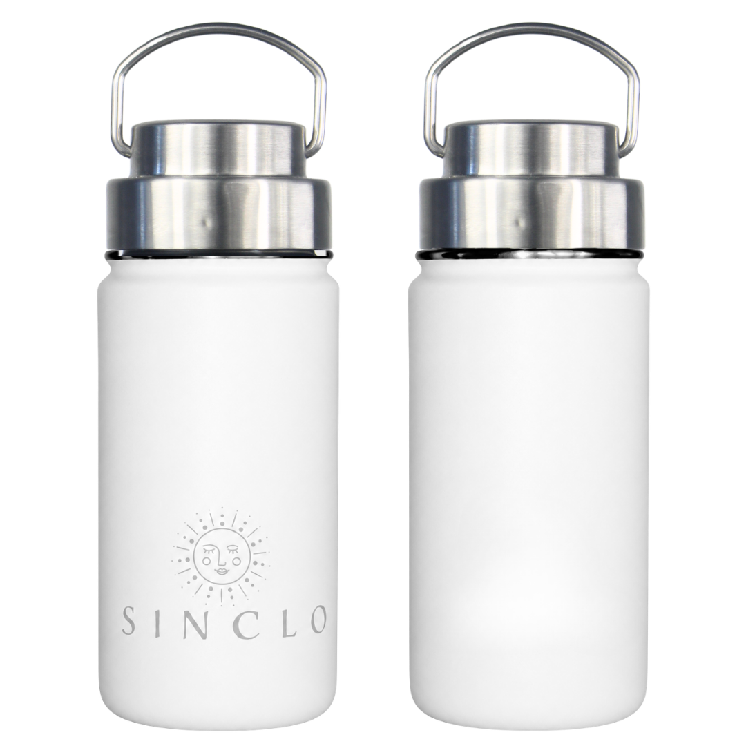 The Babi 400ml Water Bottle (White)