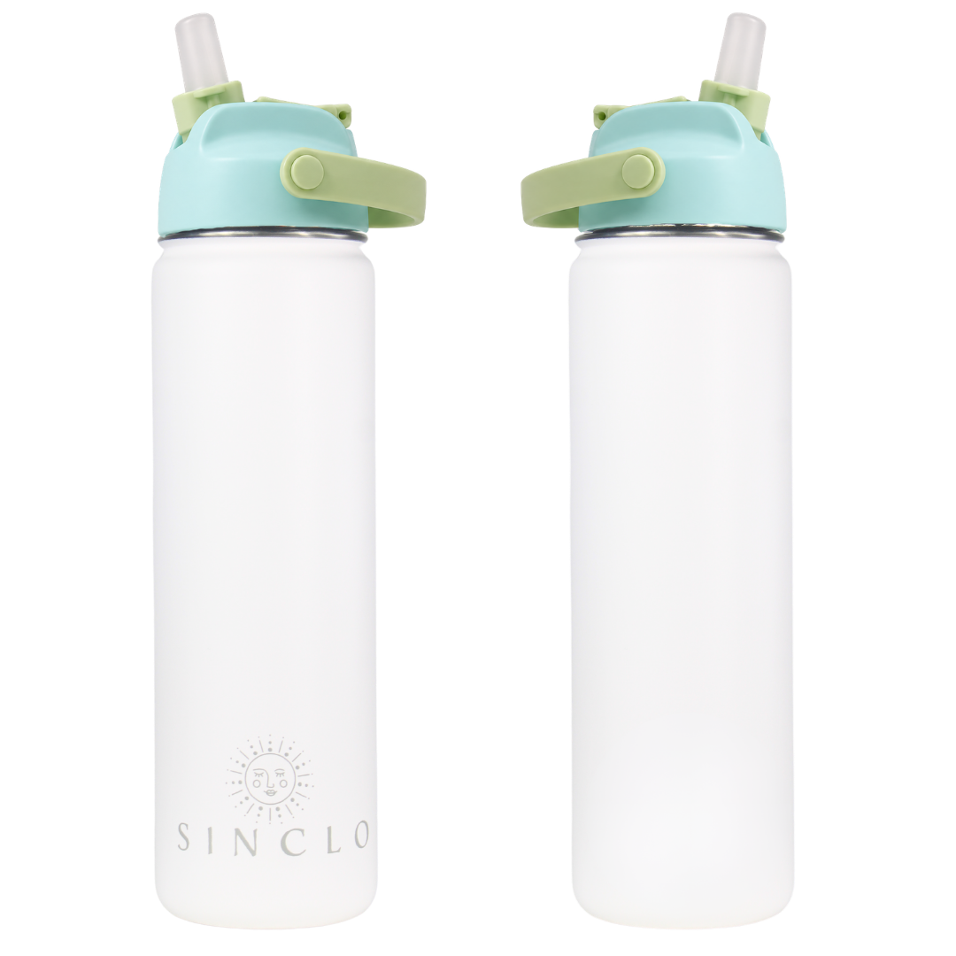 The Stevie 675ml Water Bottle (White)