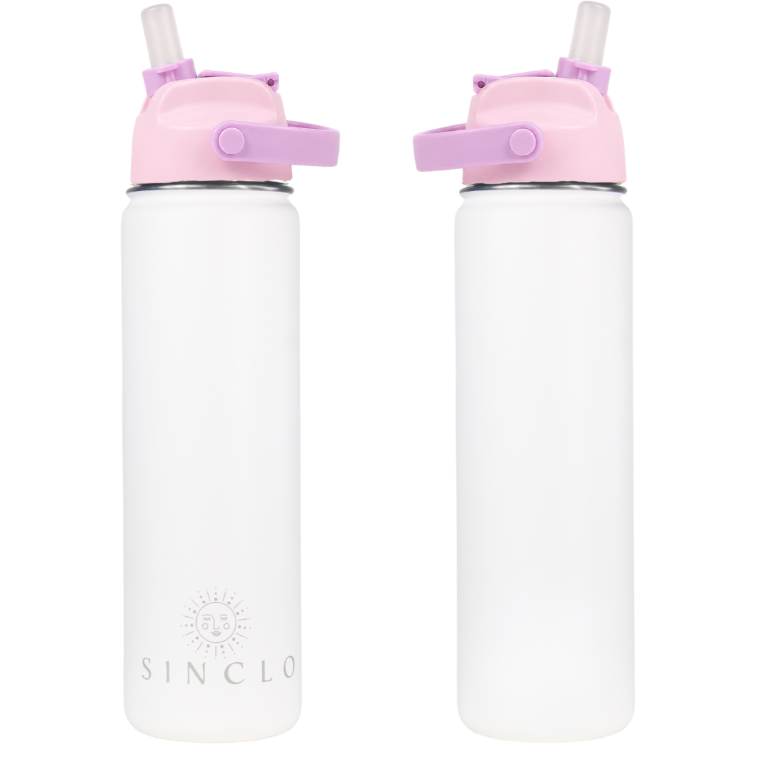 The Stevie 675ml Water Bottle (White)