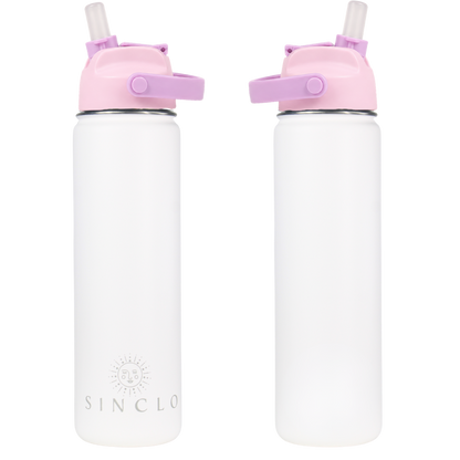 The Stevie 675ml Water Bottle (White)