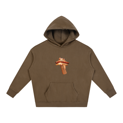sosij sizzle oversized fleeced hoodie