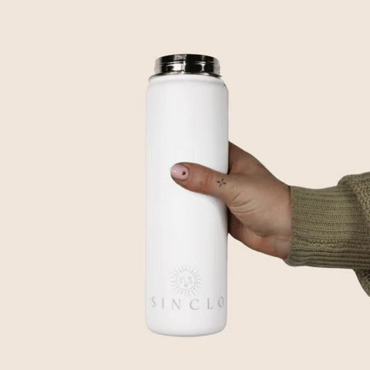 The Stevie 675ml Water Bottle (White)
