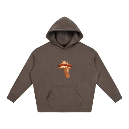 sosij sizzle oversized fleeced hoodie